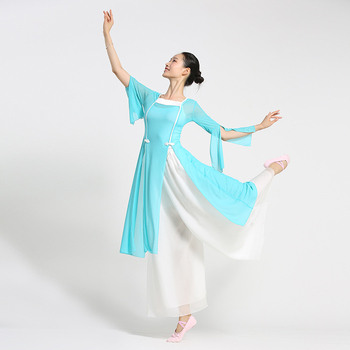 Han-Tang klasični kineski folklorni plesni kostim za žene na pozornici; osnovni materijali: 90% Spandex i 90% mreža; podstava mreža 90%