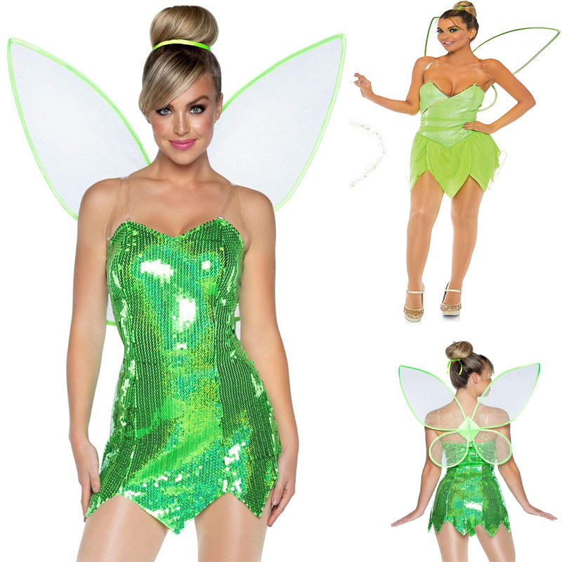 Cosplay haljina s krilima vile i elfova za Božić i Halloween