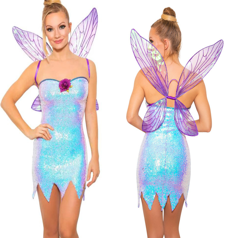 Cosplay haljina s krilima vile i elfova za Božić i Halloween