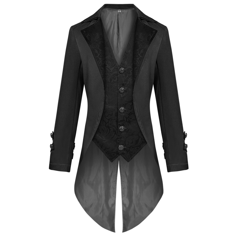Gotički vampirski smoking za cosplay | Jacquard tkanina; glavni materijal: poliester 80–90%; sekundarni poliester <30%; unisex; za dramske predstave