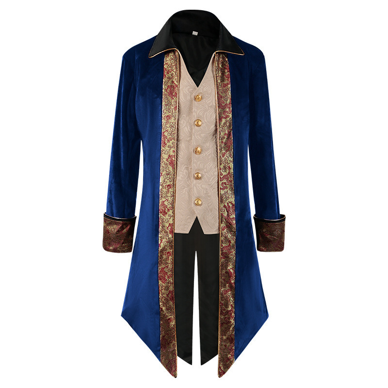 Muški kaput u stilu steampunk srednjovjekovni frock coat gotičko-viktorijanski, u tri boje