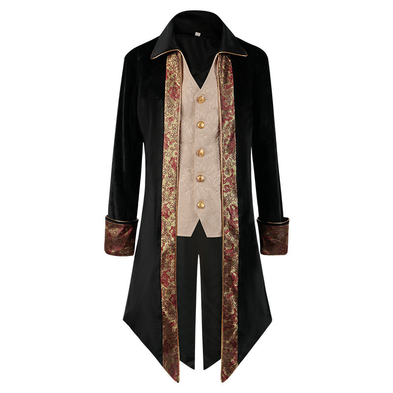 Muški kaput u stilu steampunk srednjovjekovni frock coat gotičko-viktorijanski, u tri boje