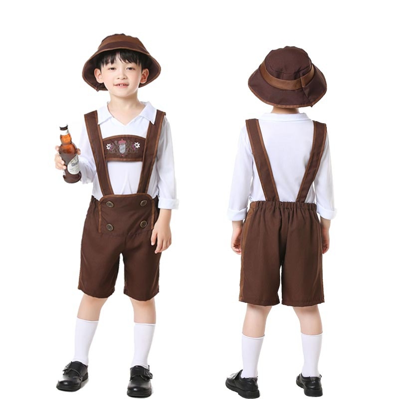 Cosplay kostim za Bavarski festival piva za muškarce — poliester, 80–90% glavne tkanine, za uloge, proljeće 2025
