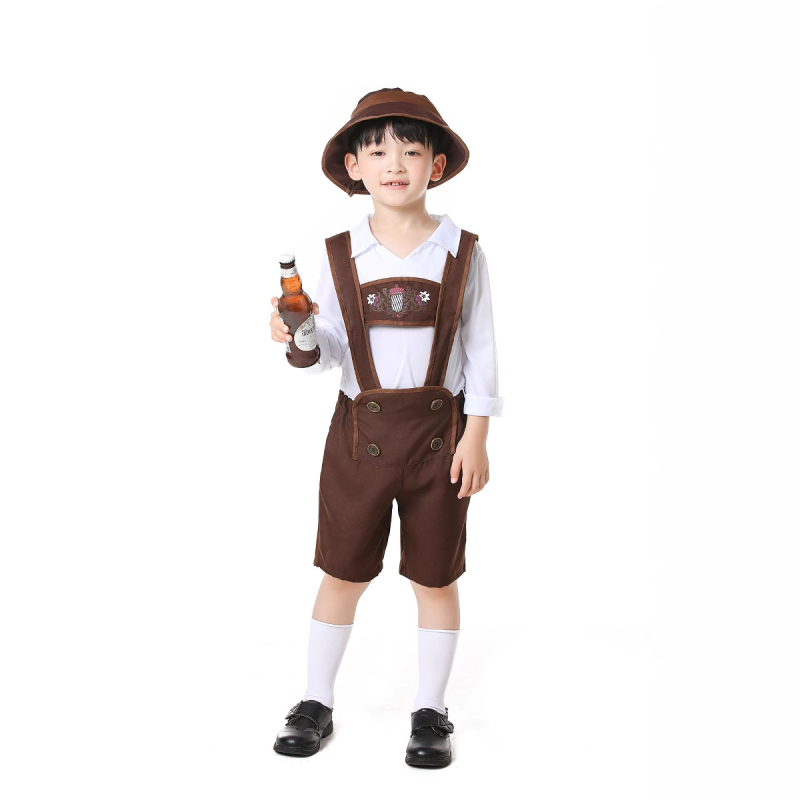 Cosplay kostim za Bavarski festival piva za muškarce — poliester, 80–90% glavne tkanine, za uloge, proljeće 2025