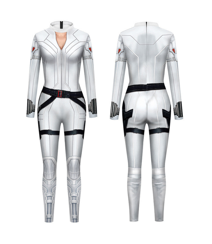 Halloween cosplay kombinezon s 3D otiskom oklopa, uski kroj, dugi rukavi