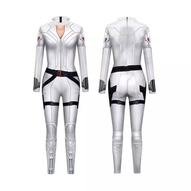 Halloween cosplay kombinezon s 3D otiskom oklopa, uski kroj, dugi rukavi