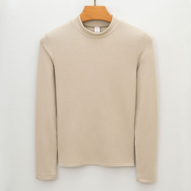 Θερμική μακρυμάνικη μπλούζα τύπου T-shirt με ημιψηλό λαιμό (μίγμα ακρυλικού 30-50%, επεξεργασία χωρίς σιδέρωμα, ημιψηλός λαιμός, θερμική μόνωση)