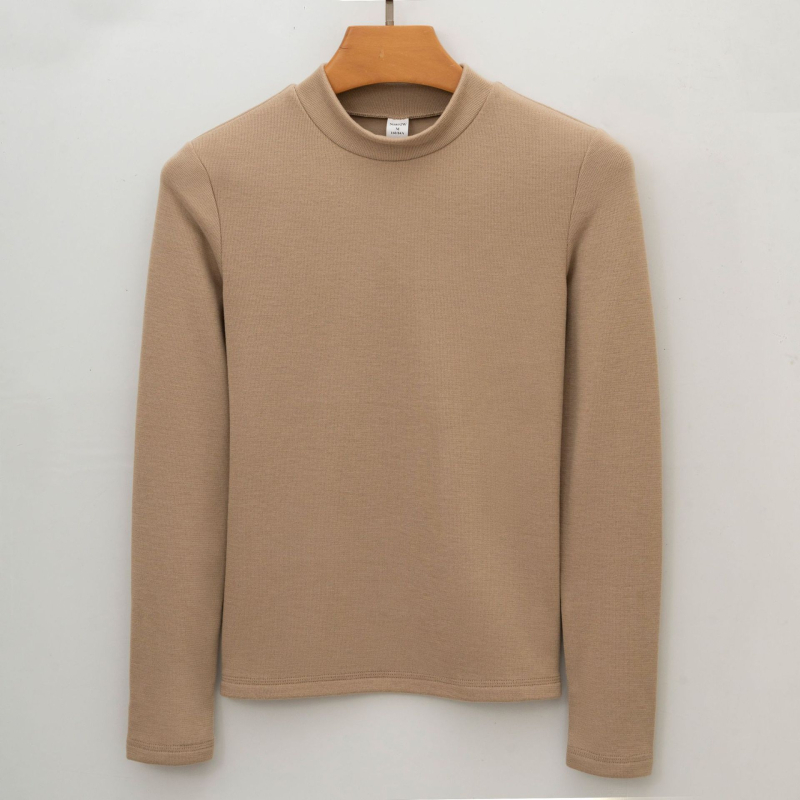 Θερμική μακρυμάνικη μπλούζα τύπου T-shirt με ημιψηλό λαιμό (μίγμα ακρυλικού 30-50%, επεξεργασία χωρίς σιδέρωμα, ημιψηλός λαιμός, θερμική μόνωση)