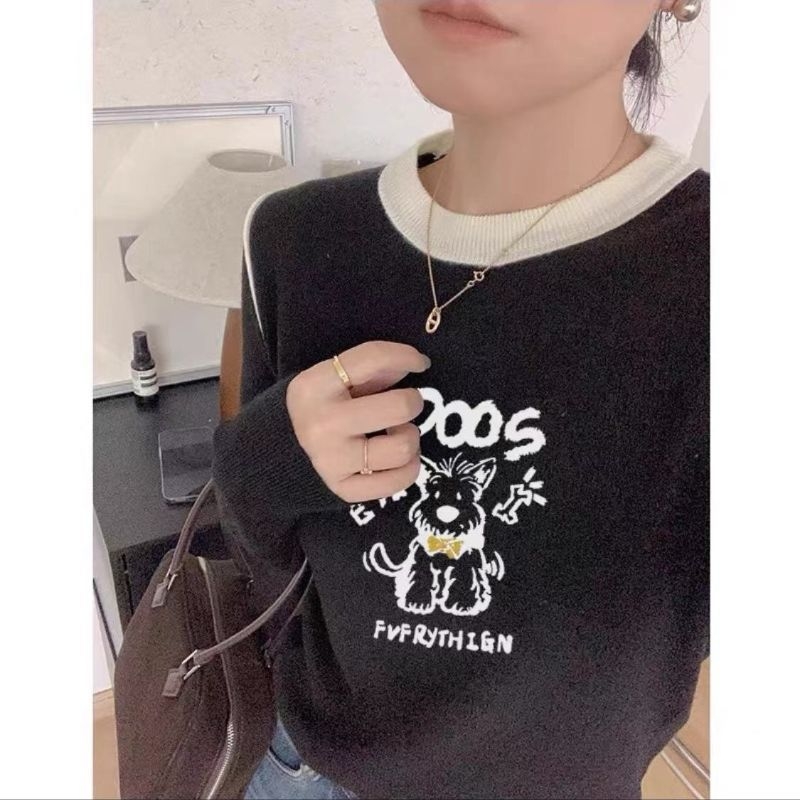 Derong Otisnuti brušeni temeljni top, topla unutarnja boja, debeli jesensko-zimski dugi rukav ženski T-shirt s okruglim izrezom