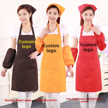 Főző kötény – ujj nélküli – poliészter, szennyeződés elleni, modern letisztult stílus, egyszínű minta