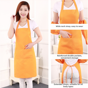 Főző kötény – ujj nélküli – poliészter, szennyeződés elleni, modern letisztult stílus, egyszínű minta