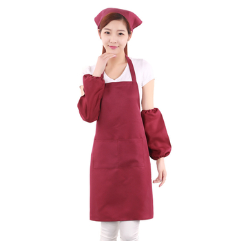 Főző kötény – ujj nélküli – poliészter, szennyeződés elleni, modern letisztult stílus, egyszínű minta