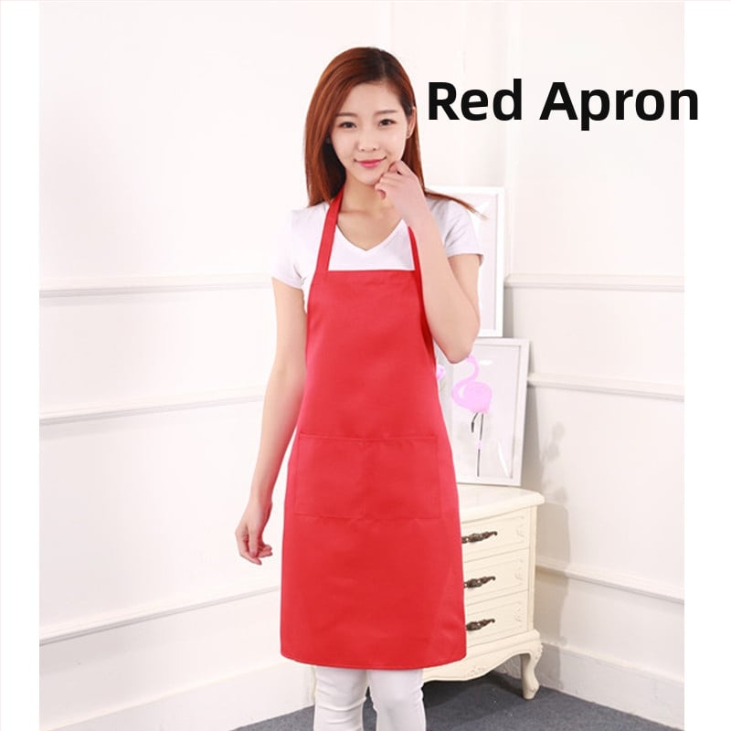 Főző kötény – ujj nélküli – poliészter, szennyeződés elleni, modern letisztult stílus, egyszínű minta