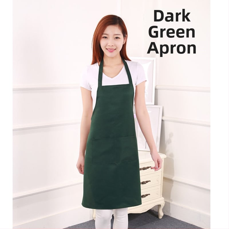 Főző kötény – ujj nélküli – poliészter, szennyeződés elleni, modern letisztult stílus, egyszínű minta