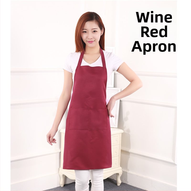 Főző kötény – ujj nélküli – poliészter, szennyeződés elleni, modern letisztult stílus, egyszínű minta