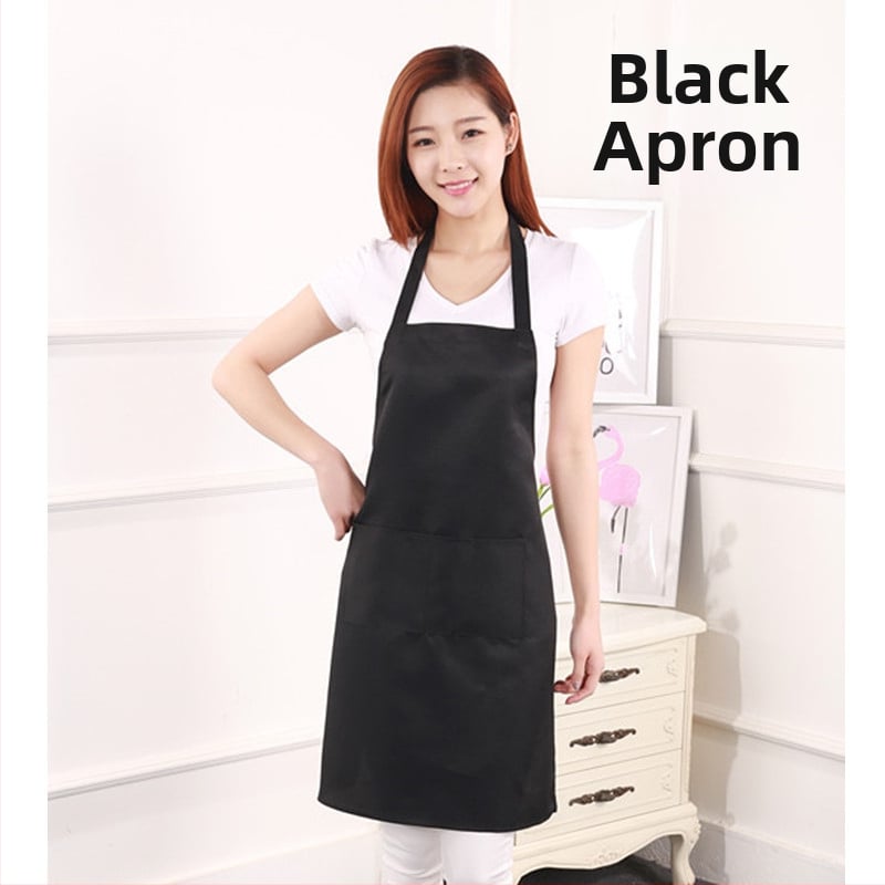 Főző kötény – ujj nélküli – poliészter, szennyeződés elleni, modern letisztult stílus, egyszínű minta