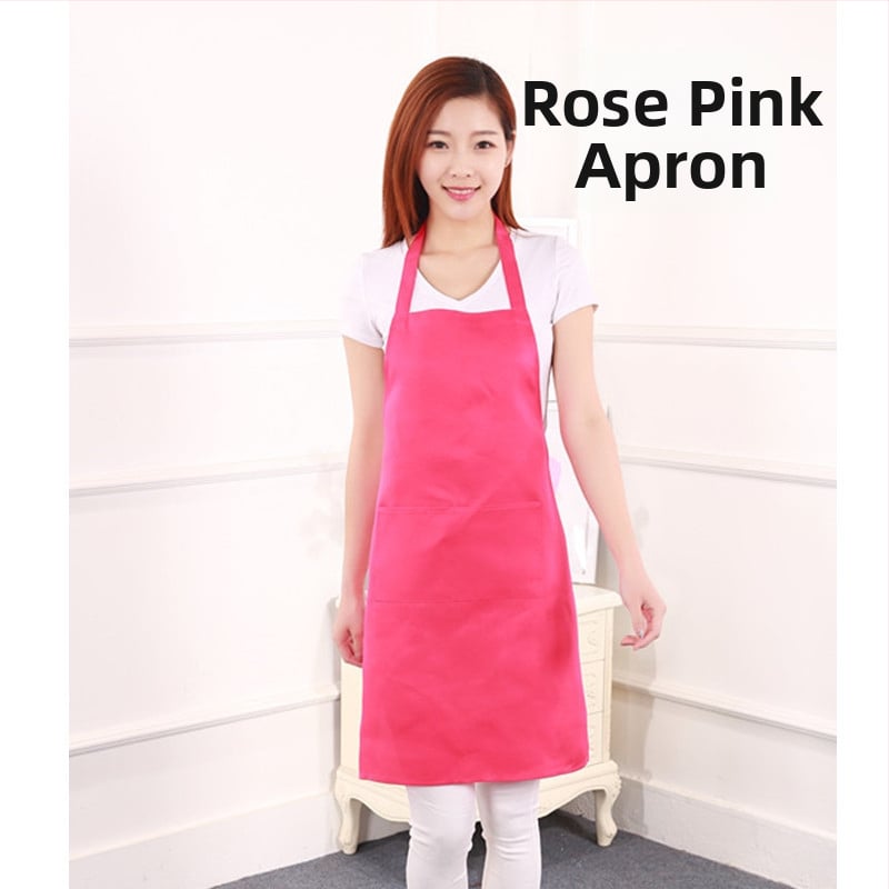 Főző kötény – ujj nélküli – poliészter, szennyeződés elleni, modern letisztult stílus, egyszínű minta