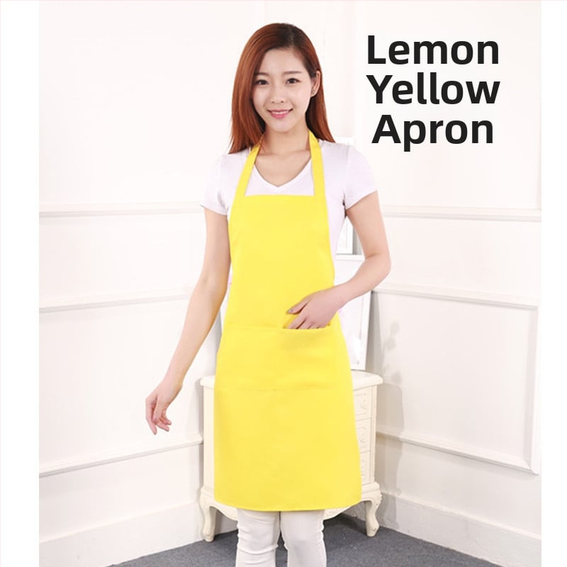 Főző kötény – ujj nélküli – poliészter, szennyeződés elleni, modern letisztult stílus, egyszínű minta