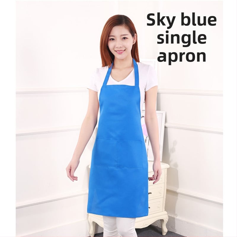 Főző kötény – ujj nélküli – poliészter, szennyeződés elleni, modern letisztult stílus, egyszínű minta