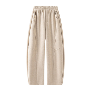 Pantaloni femei din amestec de lână, croială scimitară, talie înaltă, croială largă drapată, urban elegant, toamnă-iarnă 2025