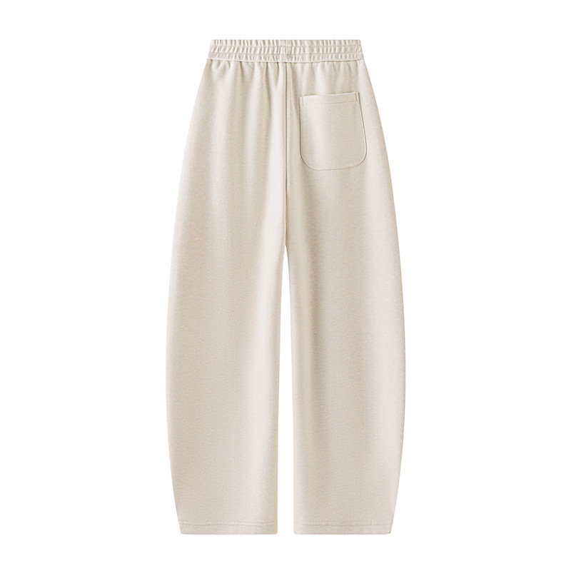 Pantaloni femei din amestec de lână, croială scimitară, talie înaltă, croială largă drapată, urban elegant, toamnă-iarnă 2025