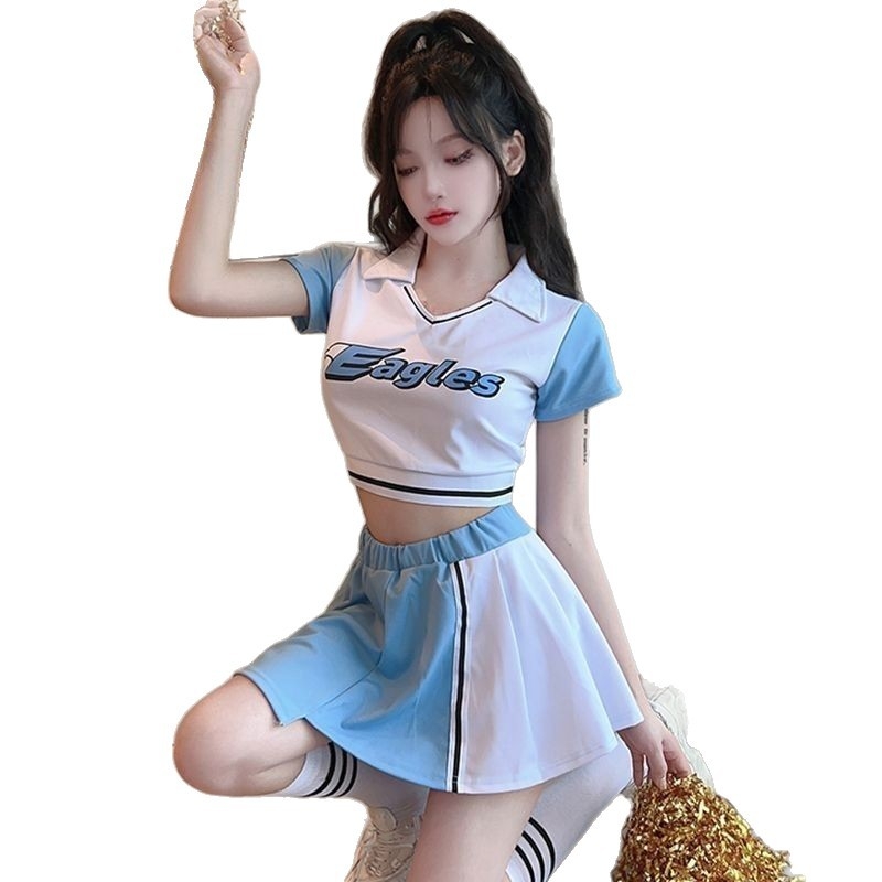Ženski kostimi za cheerleading, set za scenu i ples, poliester tkanina, izlazi jeseni 2025.