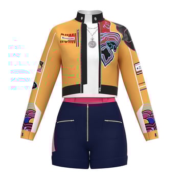 K-Pop lánycsapat cos cosplay jelmez – poliészter keverék anyag, 2025 nyár, 18–24 éveseknek, gallér címkével