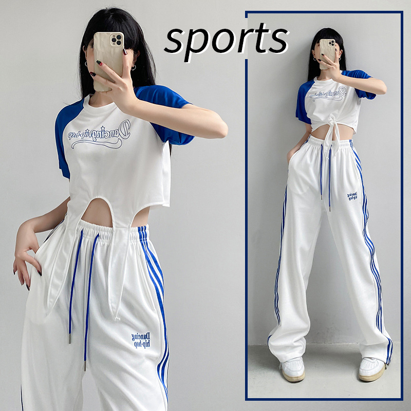 Táncruha csoportos előadásokhoz: utcai/K-pop/jazz/hip-hop stílusok, pamut anyag 80–90% pamut, nyár 2023