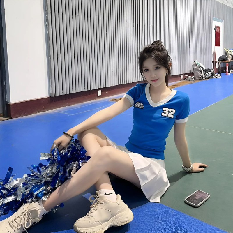 Unisex kostim za cheerleading i jazz ples, za aerobiku i sportske događaje