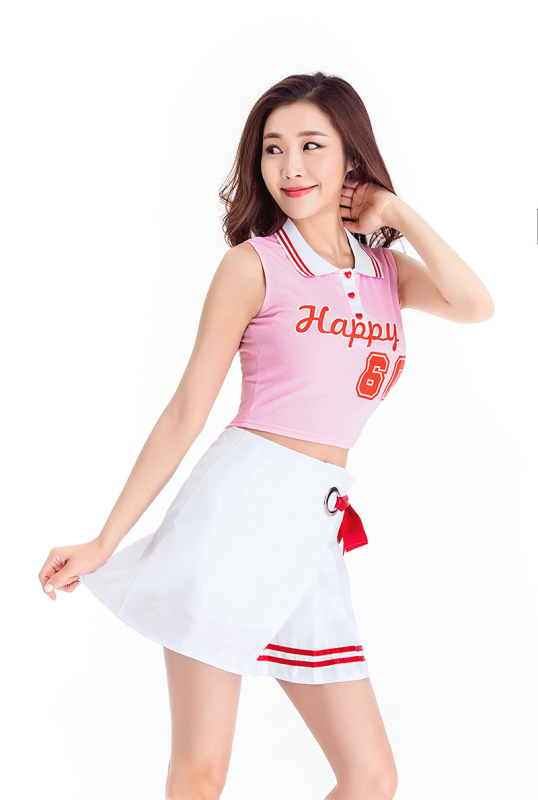 Cheerleading komplet Zhu Mi Lian — Lycra tkanina, Spandex smjese 30–50% i 50–70%, ženski pozorišni kostim
