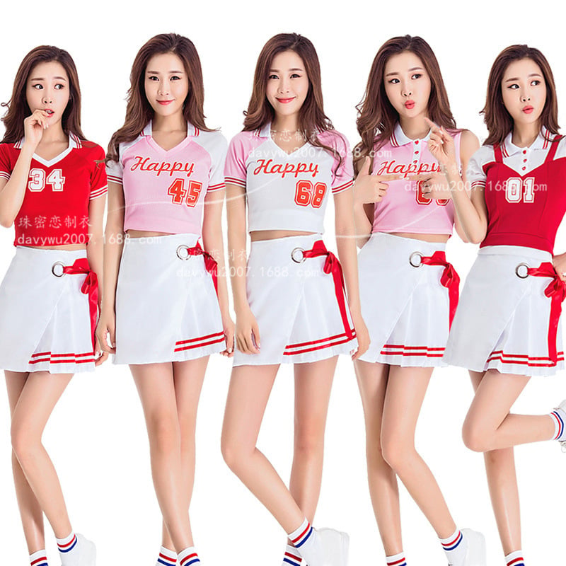 Cheerleading komplet Zhu Mi Lian — Lycra tkanina, Spandex smjese 30–50% i 50–70%, ženski pozorišni kostim