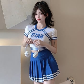 Unisex uniforma za cheerleading, Chenille-Spandex mješavina, za timske nastupe i plesne izvedbe