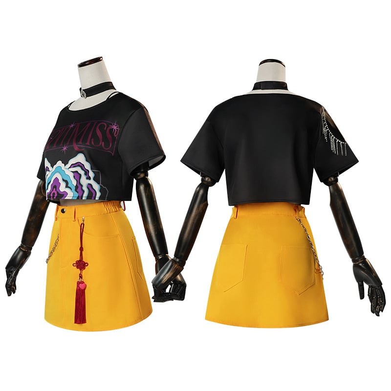 Női cosplay jelmez – Kpop Witch Hunter Group téma, poliészter anyag, 2024 tavasz