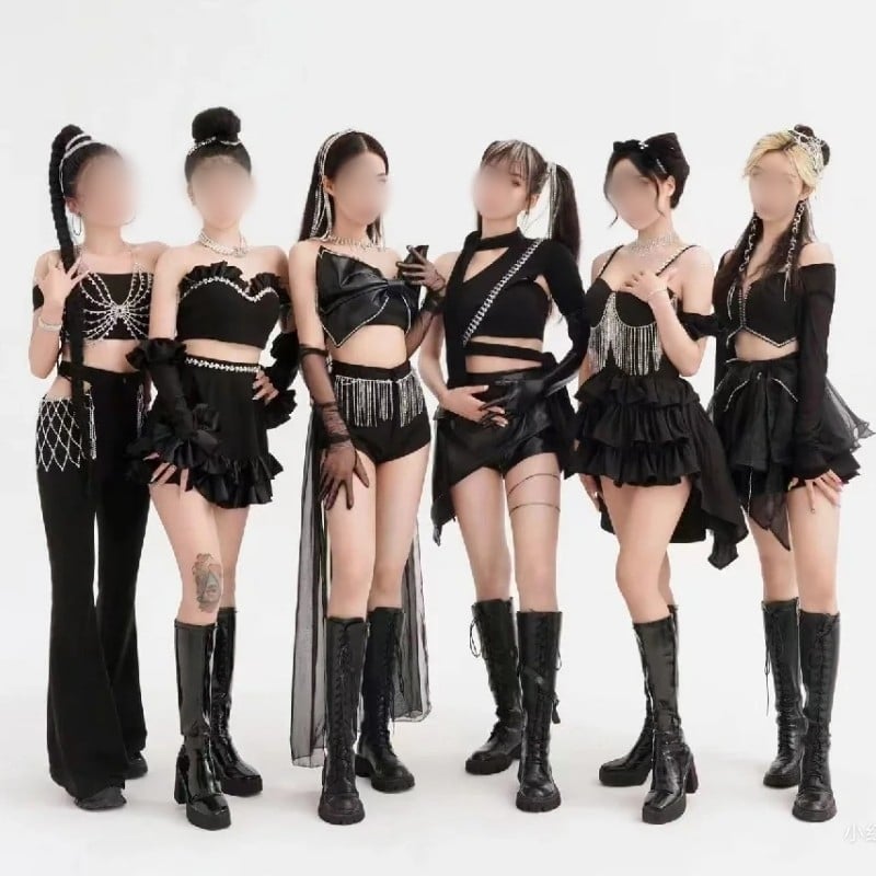 Scenski Outfit za plesnu skupinu M7 – unisex, chenille tkanina, glavni materijal spandex, postotak spandexa ispod 30%, ljetna kolekcija 2023, pogodno za folklorni ples