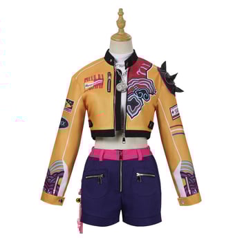 K-Pop sztár Hunter Witch Group cosplay ruhaszett – Rumi Mirazoi karakter, Poliészter + Spandex, színpadi előadásra, Nyár 2025, Női