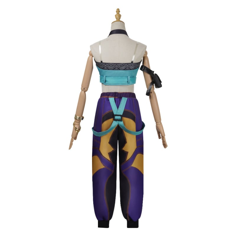 K-Pop sztár Hunter Witch Group cosplay ruhaszett – Rumi Mirazoi karakter, Poliészter + Spandex, színpadi előadásra, Nyár 2025, Női