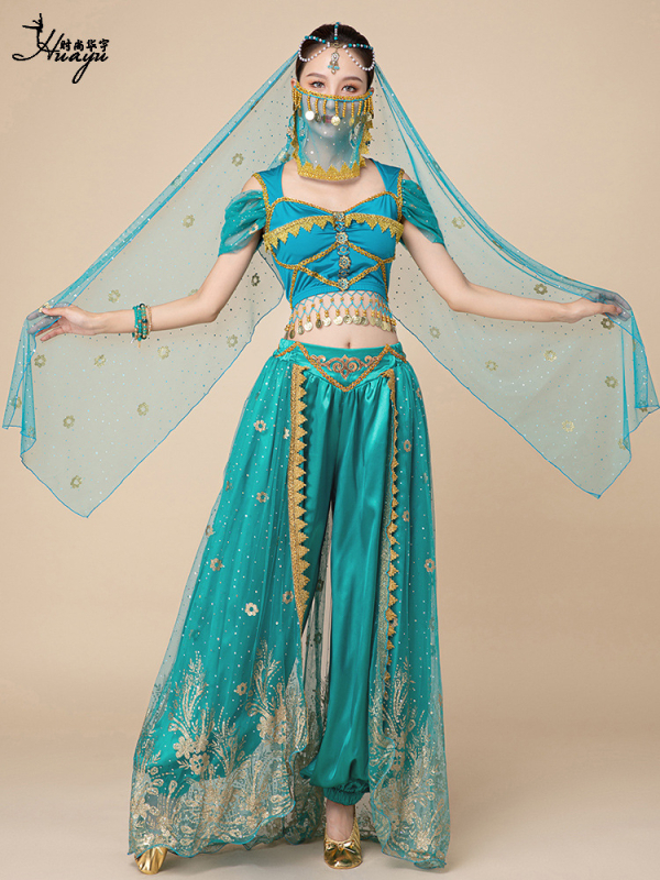 Kostim za belly dance za nastup, inspiriran Princezom Jasmine i Aladinom, cosplay set za odrasle