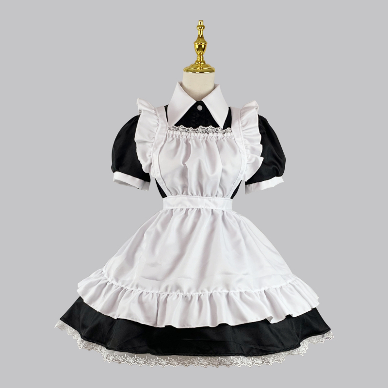 Haljina za maid cosplay za igre i anime uloge, za žene, smjesa sintetičkih vlakana, 100% poliester.