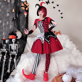 Halloween kostim: cirkusni duh klaun cosplay haljina za odrasle, scenski kostim
