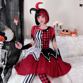 Halloween kostim: cirkusni duh klaun cosplay haljina za odrasle, scenski kostim