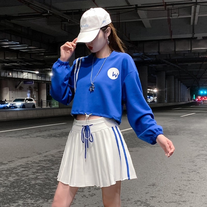 Costum de dans pentru spectacole, stil colegial, toamnă 2025, croială lejeră, pentru dans în grup, square dance, Jazz și gimnastică, țesătură din bumbac 50–70%