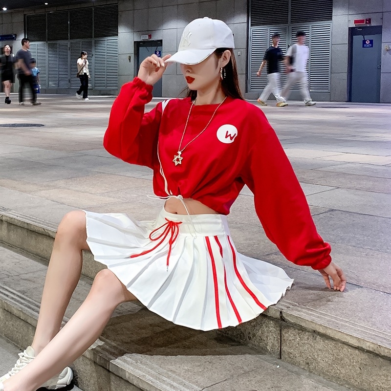 Costum de dans pentru spectacole, stil colegial, toamnă 2025, croială lejeră, pentru dans în grup, square dance, Jazz și gimnastică, țesătură din bumbac 50–70%