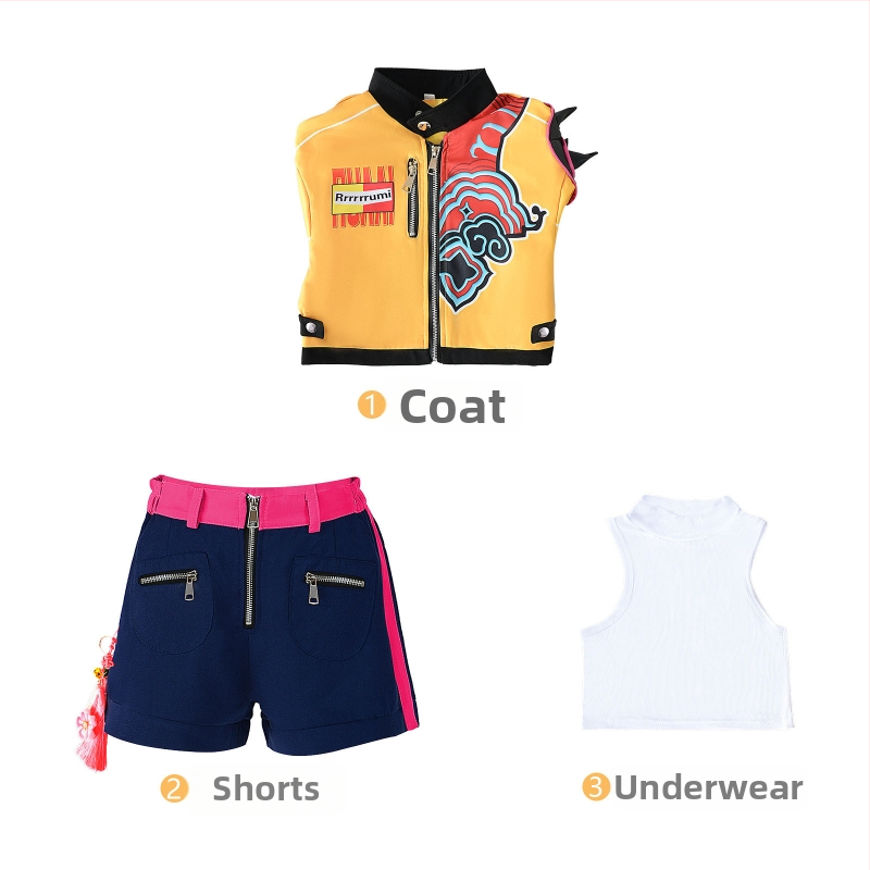 Hunter Witch cosplay kostým – K-Pop dievčenská skupina Rumi postava, oblečenie na anime rolové, Polyester s 70-80% elastán, jeseň 2025, značka Mante