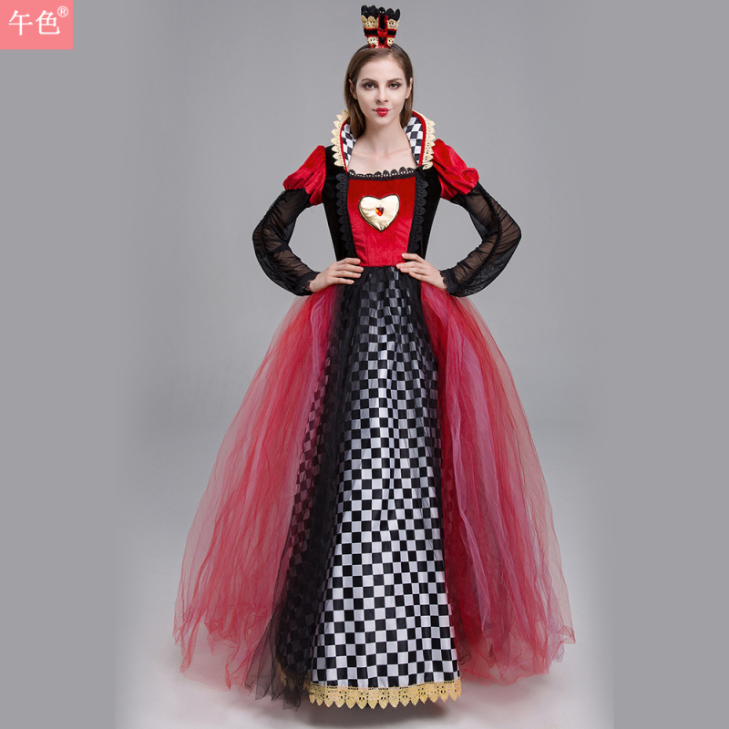 Halloween cosplay kraljevska haljina za princezu - pamuk–miješana tkanina; 90% poliester; dobna skupina 18–24; Ljeto 2025