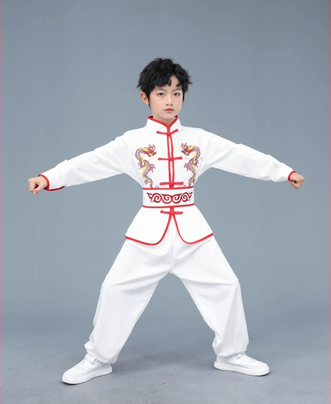 Unisex kostým pre bubnovanie a tanca draka a leva pre folklórny tanec; plošný materiál; jar 2025; vhodné pre vek 35–39 rokov