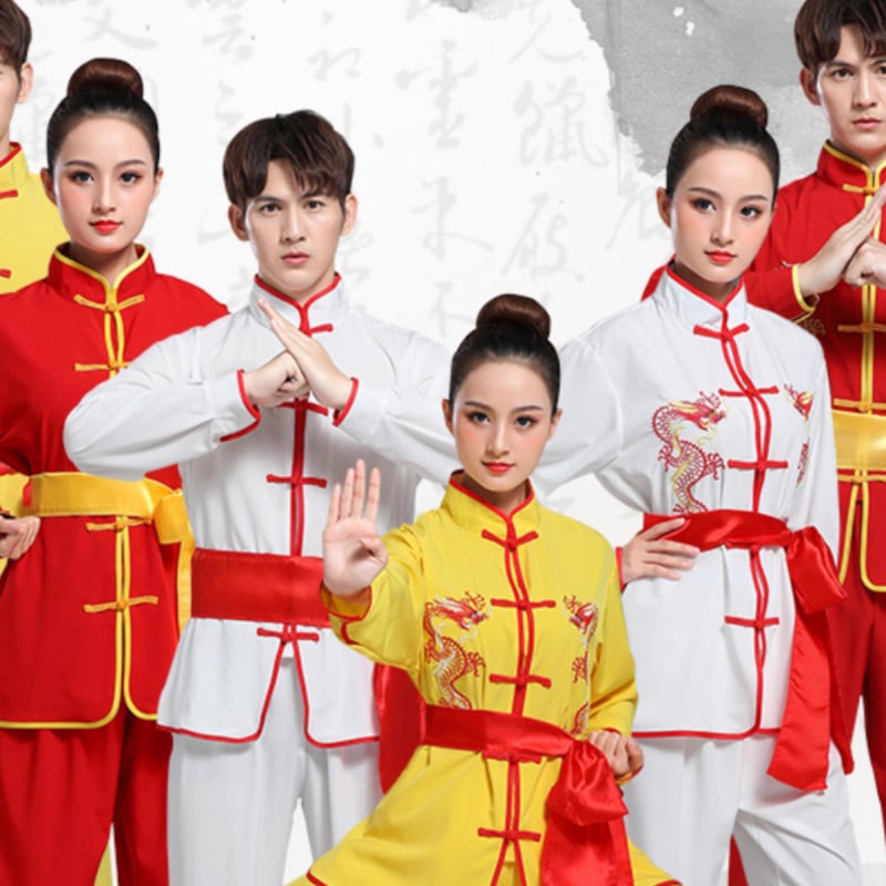 Unisex kostým pre bubnovanie a tanca draka a leva pre folklórny tanec; plošný materiál; jar 2025; vhodné pre vek 35–39 rokov