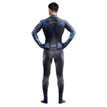Gotham Knight cosplay kombinezon od Milk Silk tkanine, poliester/elastan mješavina 80–90% poliestera, <30% elastana, unisex, jesen 2025