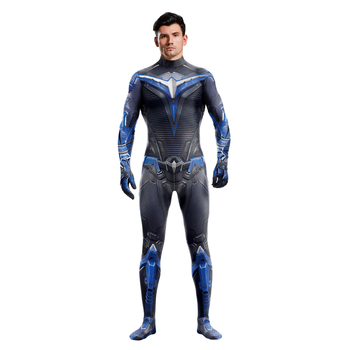 Gotham Knight cosplay kombinezon od Milk Silk tkanine, poliester/elastan mješavina 80–90% poliestera, <30% elastana, unisex, jesen 2025