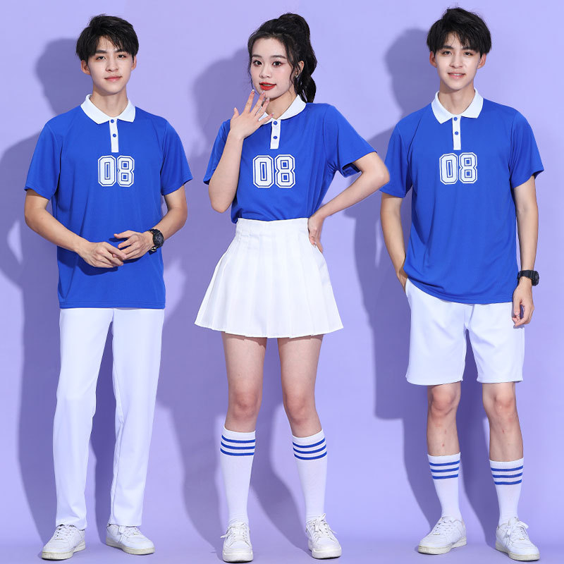 Unisex kostim za cheerleading na pozornicu, od piqué pamuka, postotak sadržaja glavne tkanine 70–80%, jesen 2023.