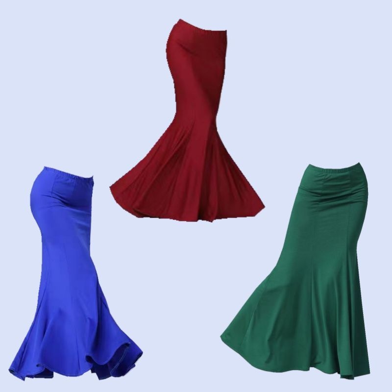 Dai etnička plesna suknja za izvedbe, duga suknja s gradijentnim dizajnom, Chenille-Spandex tkanina, proljeće 2025